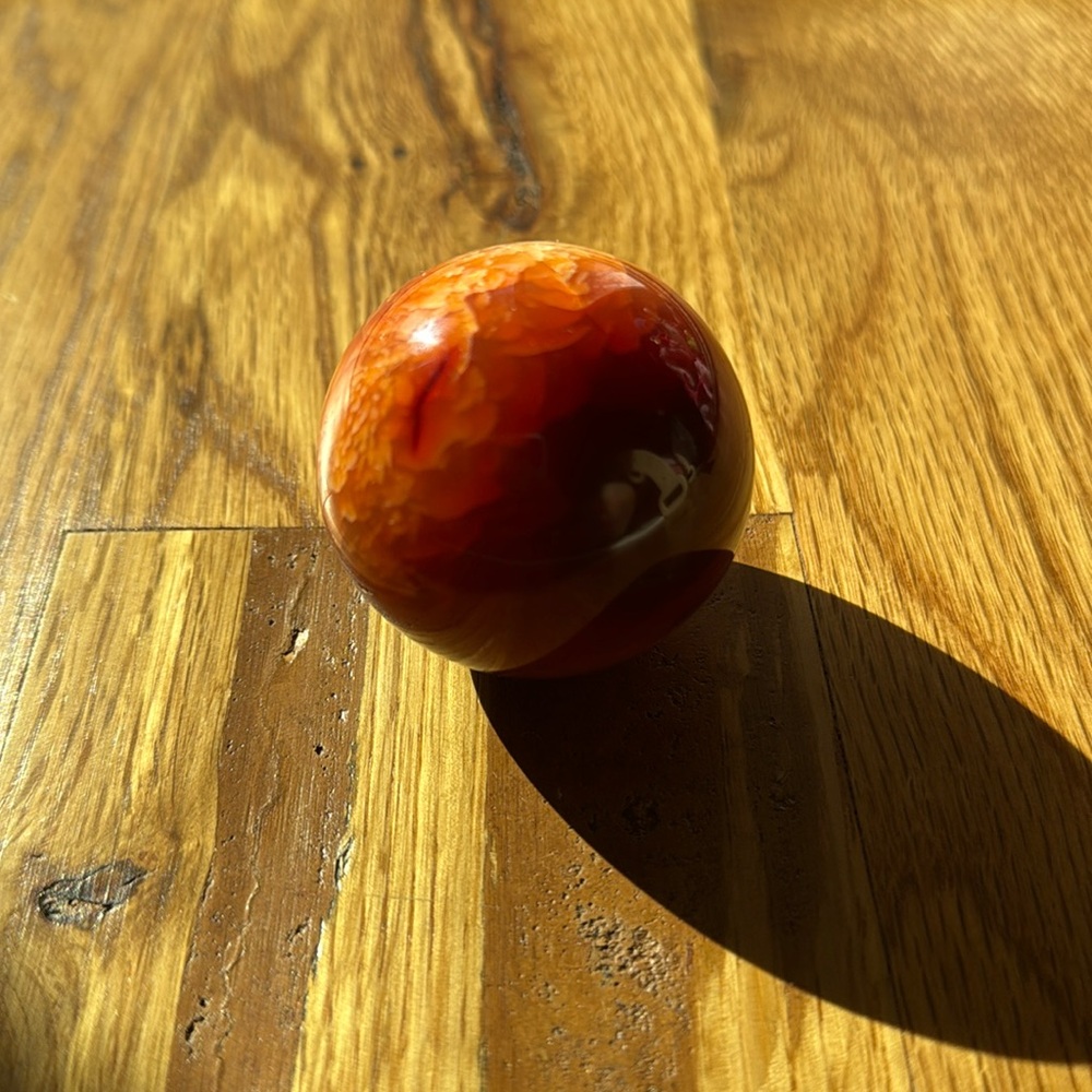 Carnelian Sphere - Metaphysical Crystal